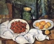 Paul Cezanne of still life cherries china oil painting artist